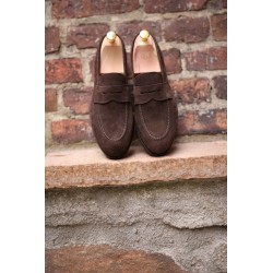 Skolyx Penny Loafer Dark Brown Suede