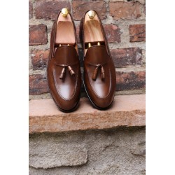 Skolyx Dark Brown Tassel Loafer