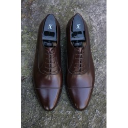 TLB Artista Plain Cap Toe Oxford Vegano Dark Brown