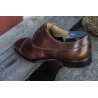 TLB Artista Brogued Cap Toe Balmoral Oxford Dunkelbraun Museum Calf