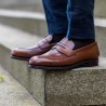 Skolyx Dark Brown Penny Loafer | World class shoes | Skolyx