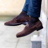 Skolyx Penny Loafer Dark Brown Suede | Skolyx