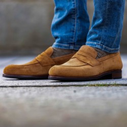 Skolyx Penny Loafer Light Brown Suede | Skolyx