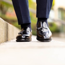 Skolyx Black Tassel Loafer | Experts on quality shoes | Skolyx