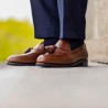 Skolyx Dark Brown Tassel Loafer | World class shoes | Skolyx