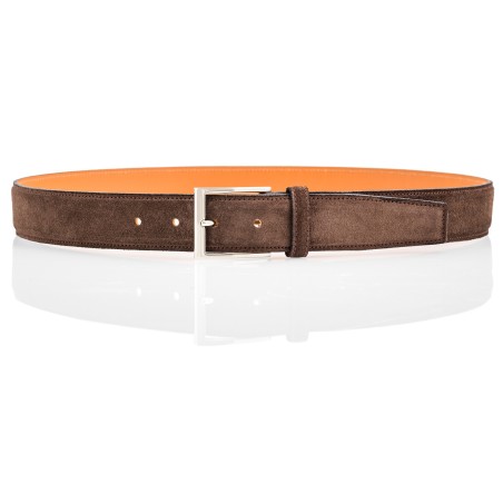 TLB Mallorca belt in dark brown suede | Skolyx