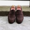 TLB Artista Penny Loafer Dark Brown Suede | Skolyx