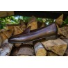 Yanko classic Belgian loafer dark brown deerskin | Skolyx