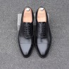 Yanko plain cap toe oxford svart med gummisåle | Skolyx