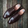 Yanko Plain cap toe oxford dark brown | Skolyx