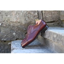 Yanko semi brogue burgundy | World class shoes | Skolyx