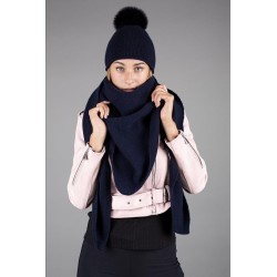 Cashmere blend beanie and cashmere blend scarf package | Skolyx