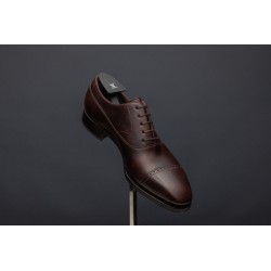 TLB Artista Brogued Cap Toe Balmoral Oxford Dunkelbraun Museum Calf