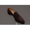 TLB Artista Penny Loafer Dark Brown Suede | Skolyx