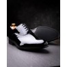 Skolyx sorte lakso i plain toe oxford-design | Skolyx