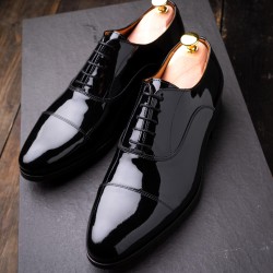 Skolyx lakksko cap toe oxford svart | Skolyx