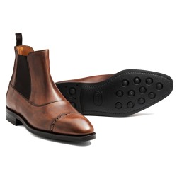 Yanko brogued Balmoral Chelsea boots brun | Skolyx