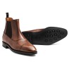 Yanko brogued balmoral chelsea boot brown | Skolyx