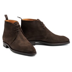 Yanko Chukka Stiefel dunkelbraun Wildleder | Skolyx