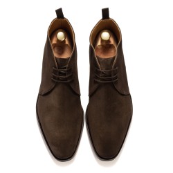 Yanko Chukka boot dark brown suede | Skolyx