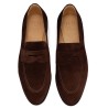 TLB Artista Penny Loafer Dark Brown Suede | Skolyx