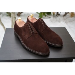 Skolyx plain toe derby in braunem Wildleder | Skolyx