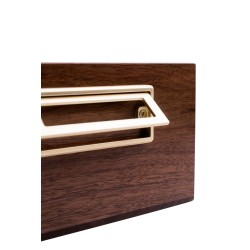 Shoe care valet box in walnut | Skolyx