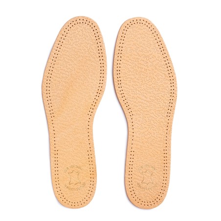 Thin insole in leather with cork | Skolyx