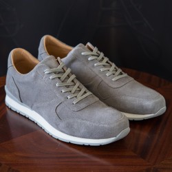 Skolyx Premium trainers in light grey suede | Skolyx