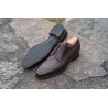 TLB Artista Reverse Stitch Toe Derby Dark Brown Hatch Grain | Skolyx