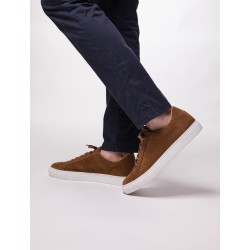 Skolyx Premium sneaker in medium brown suede | Skolyx