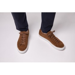 Skolyx Premium sneaker in medium brown suede | Skolyx