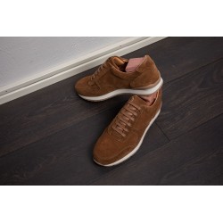 Skolyx premium-trainers i mellanbrun mocka | Skolyx