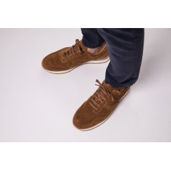 Skolyx Premium trainers in medium brown suede | Skolyx