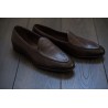 Yanko classic Belgian loafer dark brown deerskin | Skolyx