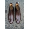 TLB Artista Chelsea Boot Dark Brown Semi Hatch Grain | Skolyx