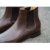 TLB Artista Chelsea Boot Dark Brown Semi Hatch Grain | Skolyx