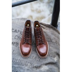 Midas x Skolyx Moc toe boot brown pullup | Skolyx