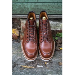 Midas x Skolyx Moc toe boot brown pullup | Skolyx