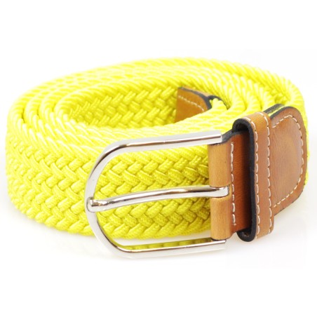 Braided belt yellow