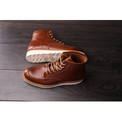 Yanko Moc toe boot medium brown | Skolyx