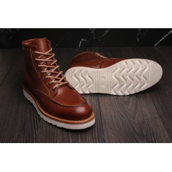 Yanko Moc toe boot medium brown | Skolyx