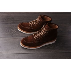 Yanko Moc toe boot brown suede | World class shoes | Skolyx