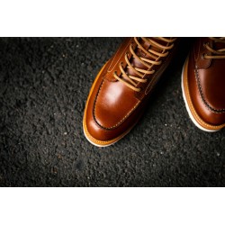 Yanko Moc toe boot medium brown | Skolyx