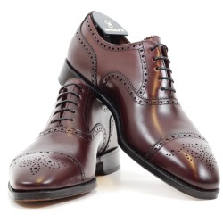 Semi Brogue bordeauxfarben