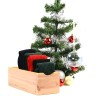 Cedar box with 5 pair of cotton socks | Skolyx