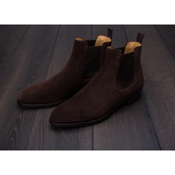 TLB Artista Chelsea Boot Dark Brown suede | Skolyx