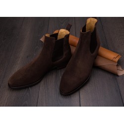 TLB Artista Chelsea Boot Dark Brown suede | Skolyx