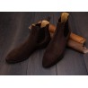 TLB Artista Chelsea Boot Dark Brown suede | Skolyx