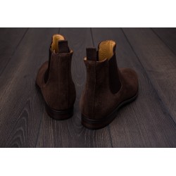 TLB Artista Chelsea Boot Dark Brown suede | Skolyx